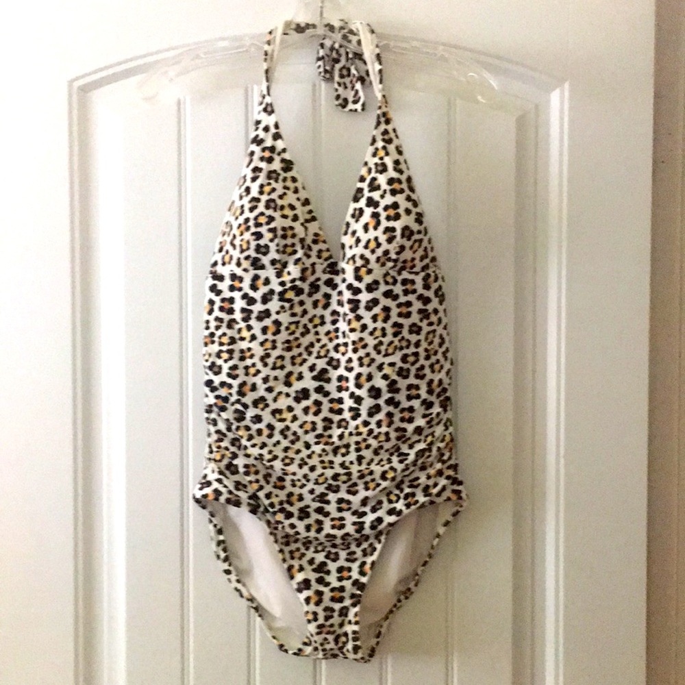 Ann Taylor Leopard print swimsuit